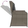 vidaXL 5 Piece Garden Lounge Set with Cushions Grey Poly Rattan