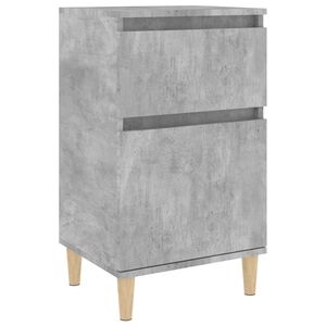 vidaXL Bedside Cabinet Concrete Grey 40x35x70 cm