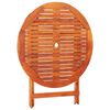 vidaXL 5 Piece Folding Outdoor Dining Set Solid Eucalyptus Wood