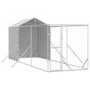 vidaXL Outdoor Dog Kennel with Roof Silver 2x6x2,5 m Galvanised Steel