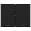 vidaXL Hanging Cabinet Riga Black oak 80 x 31 x 60 cm Engineered Wood