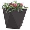 vidaXL Planter Black 40 x 40 x 40 cm Steel