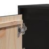 vidaXL Bedside Cabinets 2 pcs Black 40x30x40 cm Solid Wood Pine