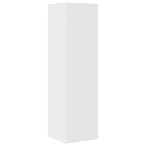 vidaXL 4 Piece TV Cabinet Set White Engineered Wood