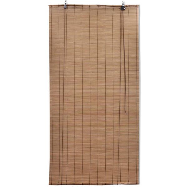 vidaXL Roller Blind Bamboo 140x220 cm Brown