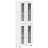 vidaXL Highboard FLORIN 60 x 35 x 182 cm White Engineered Wood