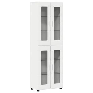 vidaXL Highboard FLORIN 60 x 35 x 182 cm White Engineered Wood