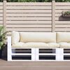 vidaXL Pallet Cushions 3 pcs Cream Fabric