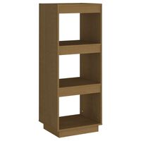 vidaXL Book Cabinet/Room Divider Honey Brown Solid Pinewood