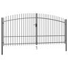 vidaXL Double Door Fence Gate Woerden with Spear Top 400x224.5 cm