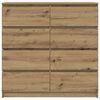 vidaXL Sideboard Artisan Oak 100x35x99 cm Engineered Wood