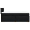 vidaXL Box Spring Bed with Mattress Black King Single Fabric