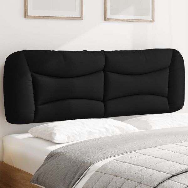 vidaXL Headboard Cushion "Hvar" Black 153 cm Fabric