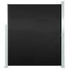 vidaXL Retractable Side Awning 140 x 300 cm Black