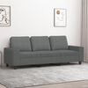 vidaXL 3-Seater Sofa Dark Grey 180 cm Fabric