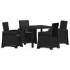 vidaXL Garden Dining Set 5 pcs Anthracite PP