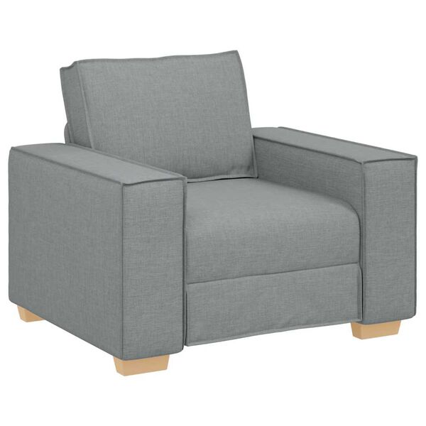 vidaXL Sofa Chair Light Grey 100x78x84 cm Fabric
