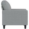vidaXL Sofa Chair Light Grey 60 cm Fabric
