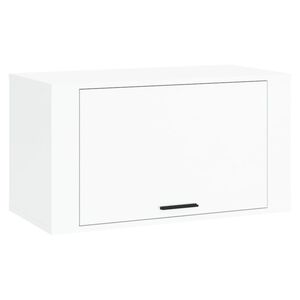 vidaXL Wall-mounted Shoe Cabinet High Gloss White 70x35x38 cm Engineered Wood