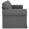 vidaXL Sofa 210cm Dark Grey Metal