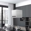 vidaXL Hanging Island Range Hood Touch Sensor LCD 37cm Stainless Steel