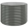 vidaXL Garden Raised Bed Galvanised Steel 100x100x68 cm Grey