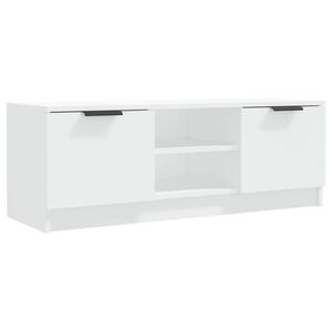 vidaXL TV Cabinet | White | Engineered wood | Medium | Shelving | TV Cabinet