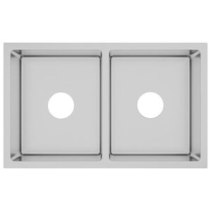 vidaXL Handmade Kitchen Sink Stainless Steel