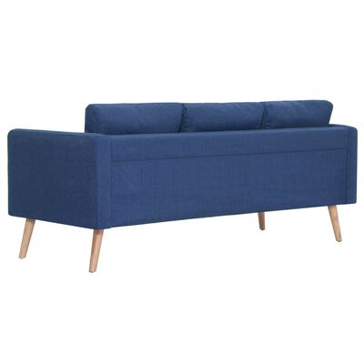 vidaXL 2 Piece Sofa Set Fabric Blue