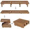 vidaXL Folding Sun Lounger Solid Acacia Wood