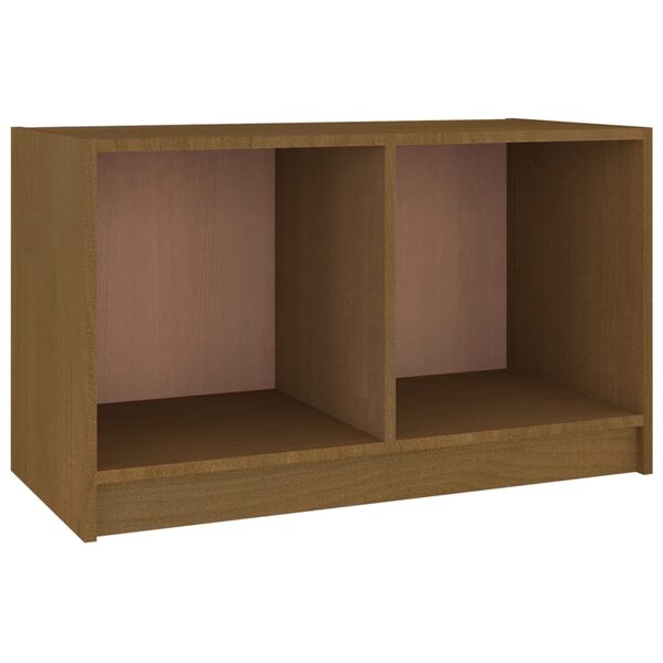 vidaXL TV Cabinet Honey Brown 70x33x42 cm Solid Pinewood