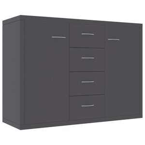 vidaXL Sideboard | Grey | Engineered wood | Medium | Sideboard | Rectangular