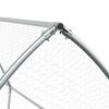vidaXL Chicken Cage Silver 400x105x182 cm Galvanised Steel