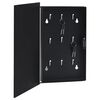 vidaXL Key Box with Magnetic Board Black 30x20x5.5 cm