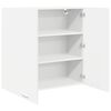 vidaXL Hanging Cabinet with Door White 80 x 31 x 80 cm Engineered Wood