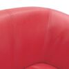 vidaXL Tub Chair Red Faux Leather