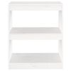 vidaXL Book Cabinet/Room Divider White 60x30x71.5 cm Solid Wood Pine