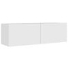 vidaXL 8 Piece TV Cabinet Set White Engineered Wood