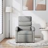 vidaXL Massage Recliner Chair Light Grey Fabric