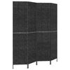 vidaXL Room Divider 4-Panel Black 163x180 cm Water Hyacinth