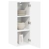 vidaXL Hanging Cabinet with Door White 30 x 31 x 80 cm Engineered Wood