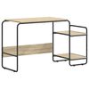 vidaXL Desk with Storage Sonoma Oak 131.5 x 50 x 75.5 cm