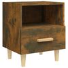 vidaXL Bedside Cabinets 2 pcs Smoked Oak 40x35x47 cm