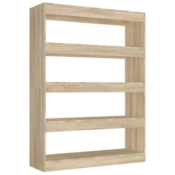 vidaXL Book Cabinet/Room Divider Sonoma Oak 100x30x135 cm