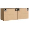 vidaXL Wall Cabinets 2 pcs Honey Brown 45x30x35 cm Solid Pinewood