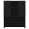 vidaXL Washing Machine Cabinet 2 pcs Black oak 70.5 x 71.5 x 181.5 cm