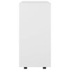vidaXL Rolling Cabinet White 60x35x75 cm Engineered Wood