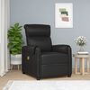 vidaXL Massage Chair Black Faux Leather