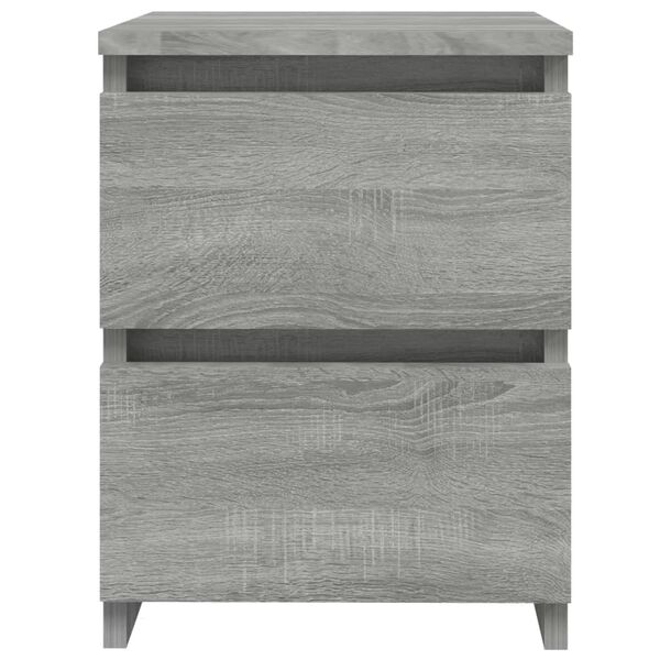 vidaXL Bedside Cabinets 2 pcs Grey Sonoma 30x30x40 cm Engineered Wood