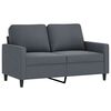 vidaXL 4 Piece Sofa Set Dark Grey Velvet